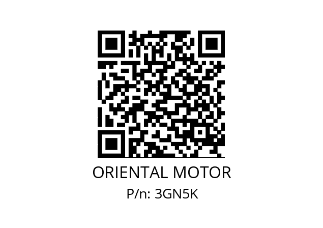   ORIENTAL MOTOR 3GN5K