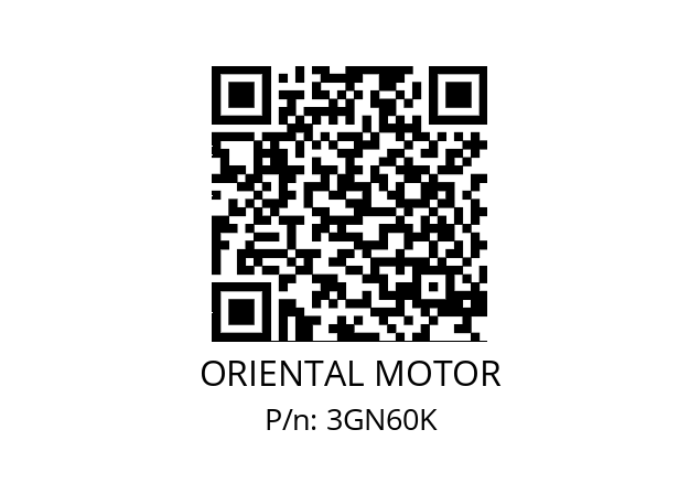   ORIENTAL MOTOR 3GN60K