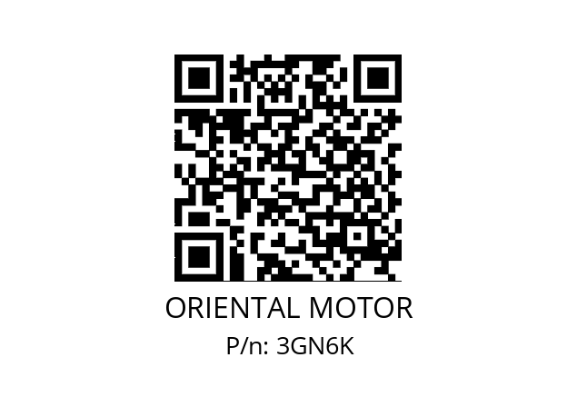   ORIENTAL MOTOR 3GN6K