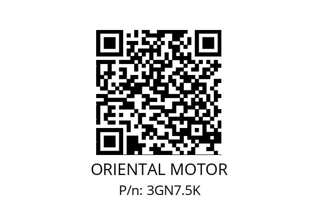   ORIENTAL MOTOR 3GN7.5K