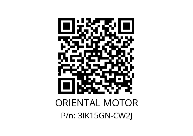   ORIENTAL MOTOR 3IK15GN-CW2J