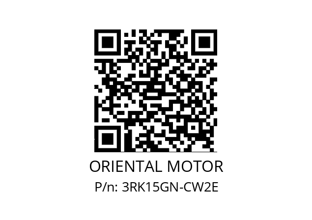   ORIENTAL MOTOR 3RK15GN-CW2E