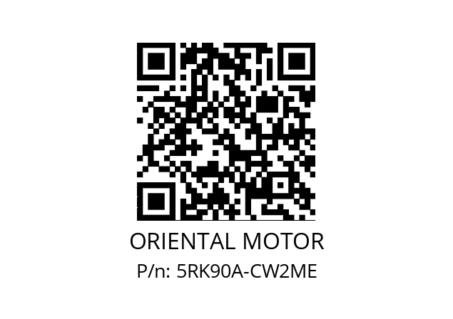   ORIENTAL MOTOR 5RK90A-CW2ME