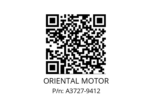   ORIENTAL MOTOR A3727-9412