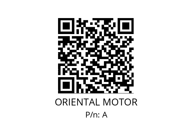   ORIENTAL MOTOR A