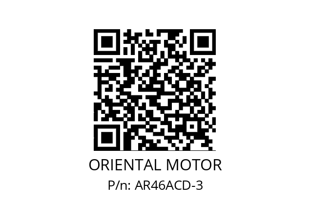   ORIENTAL MOTOR AR46ACD-3