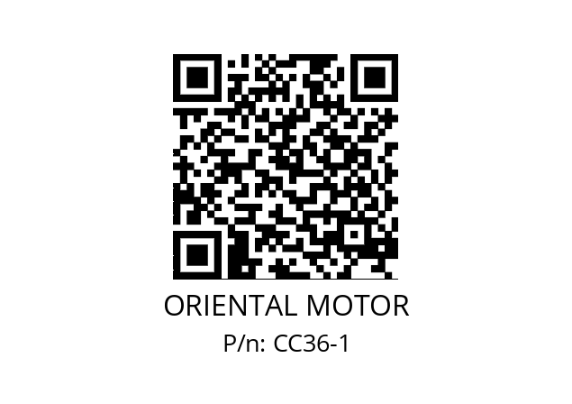   ORIENTAL MOTOR CC36-1