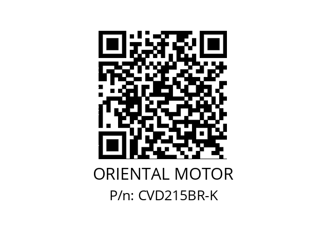   ORIENTAL MOTOR CVD215BR-K