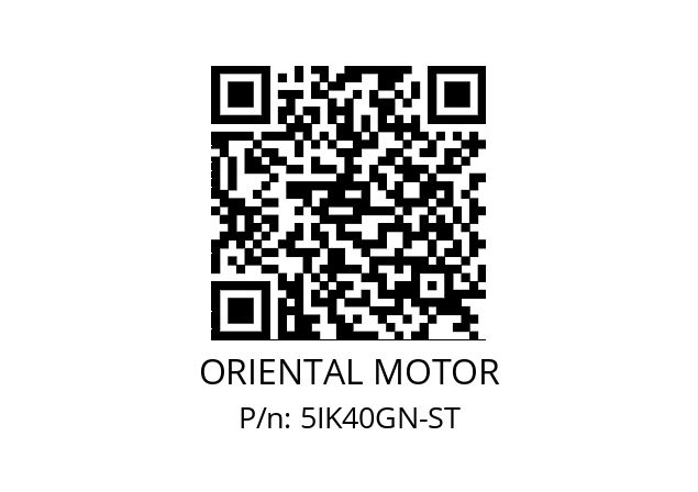   ORIENTAL MOTOR 5IK40GN-ST