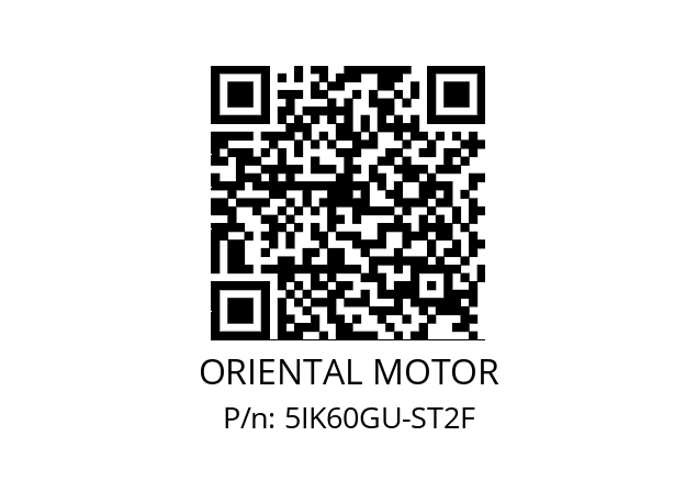   ORIENTAL MOTOR 5IK60GU-ST2F