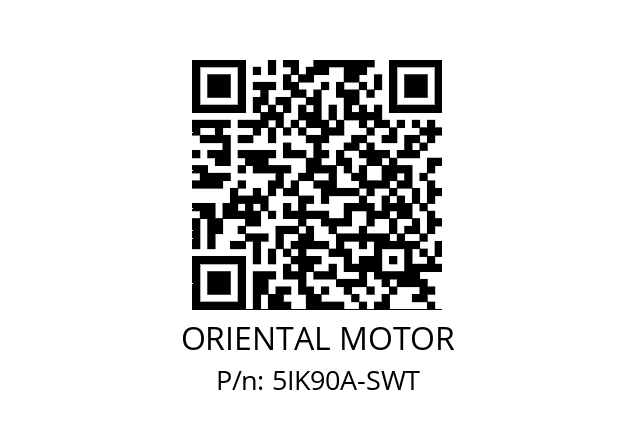   ORIENTAL MOTOR 5IK90A-SWT