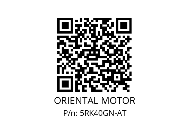   ORIENTAL MOTOR 5RK40GN-AT