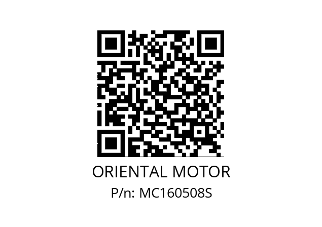   ORIENTAL MOTOR MC160508S