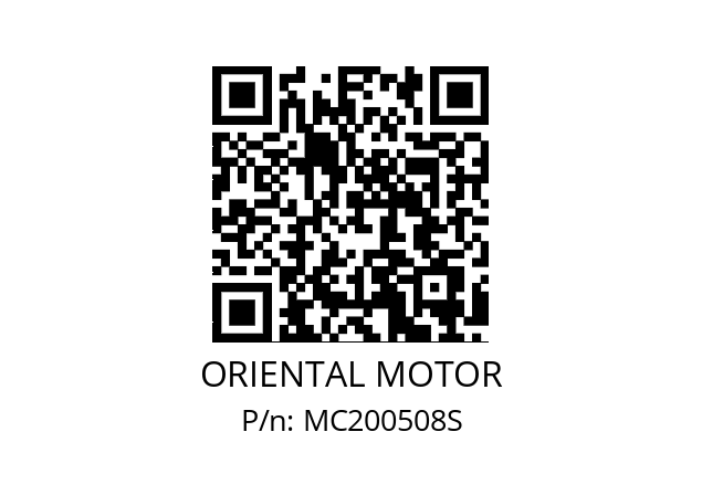   ORIENTAL MOTOR MC200508S