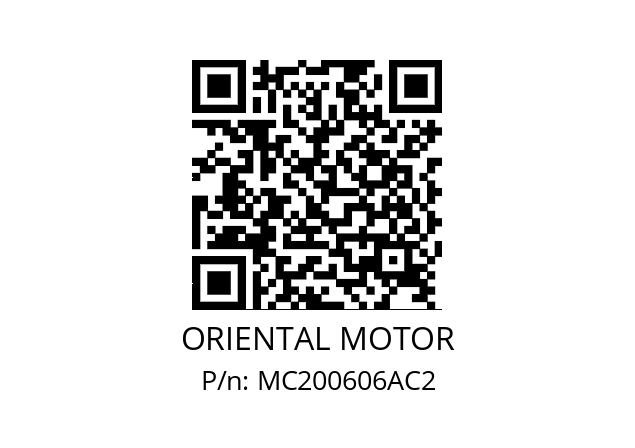   ORIENTAL MOTOR MC200606AC2