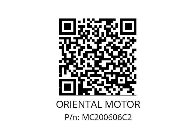   ORIENTAL MOTOR MC200606C2