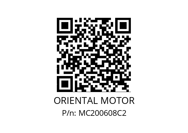   ORIENTAL MOTOR MC200608C2