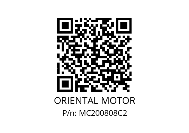   ORIENTAL MOTOR MC200808C2