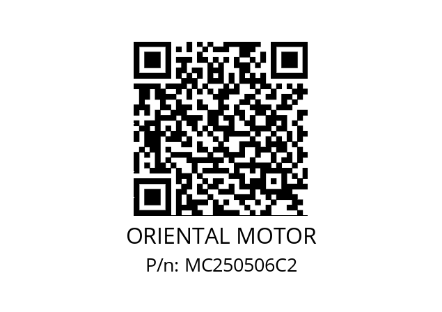   ORIENTAL MOTOR MC250506C2