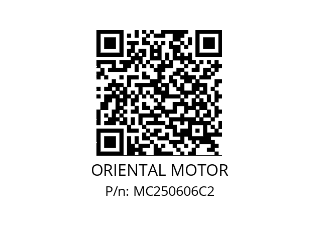   ORIENTAL MOTOR MC250606C2