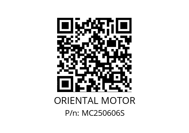   ORIENTAL MOTOR MC250606S