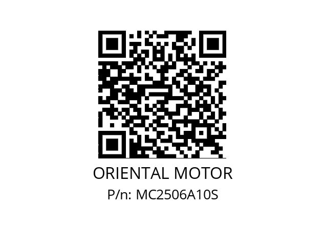   ORIENTAL MOTOR MC2506A10S