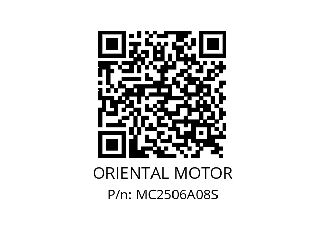   ORIENTAL MOTOR MC2506A08S