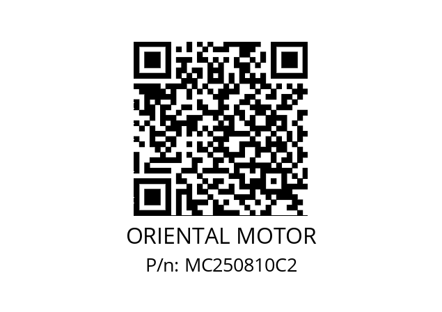   ORIENTAL MOTOR MC250810C2