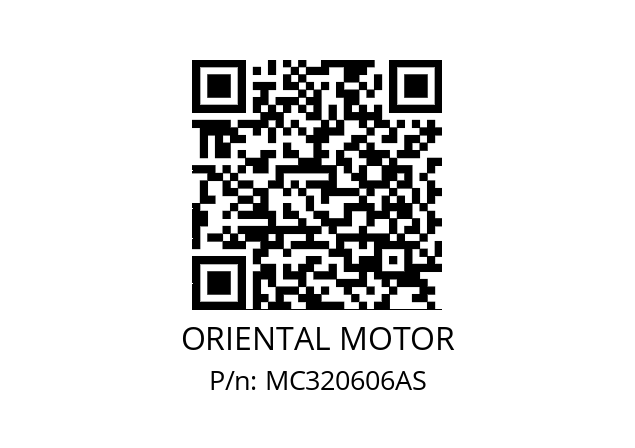   ORIENTAL MOTOR MC320606AS