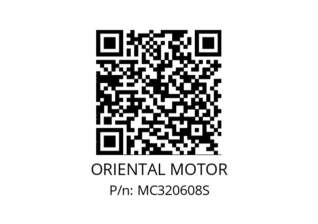   ORIENTAL MOTOR MC320608S