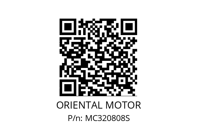   ORIENTAL MOTOR MC320808S