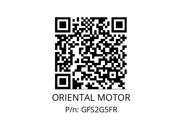   ORIENTAL MOTOR GFS2G5FR