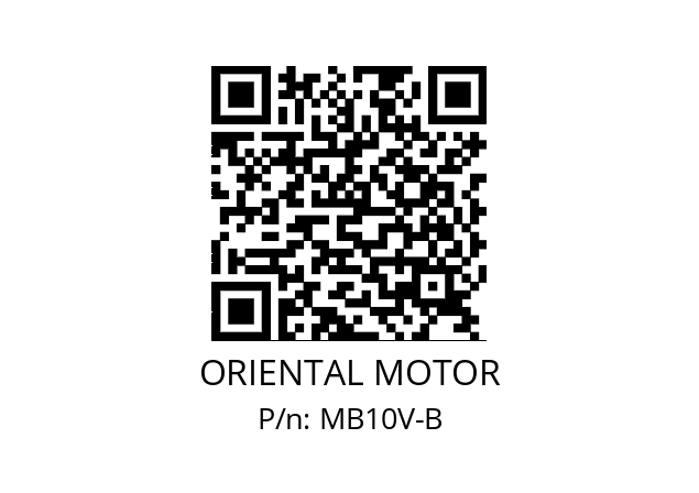   ORIENTAL MOTOR MB10V-B