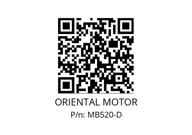   ORIENTAL MOTOR MB520-D