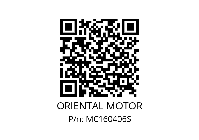   ORIENTAL MOTOR MC160406S