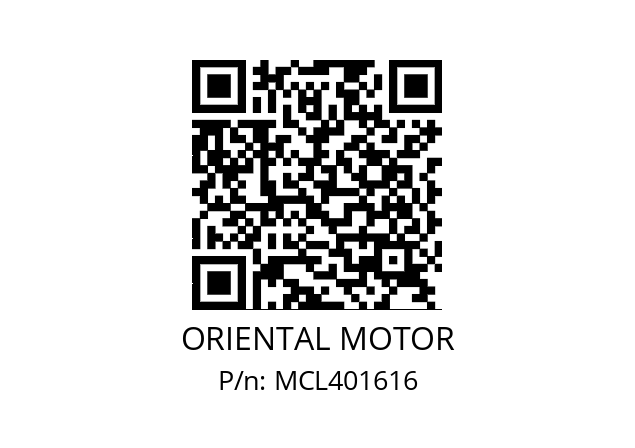   ORIENTAL MOTOR MCL401616