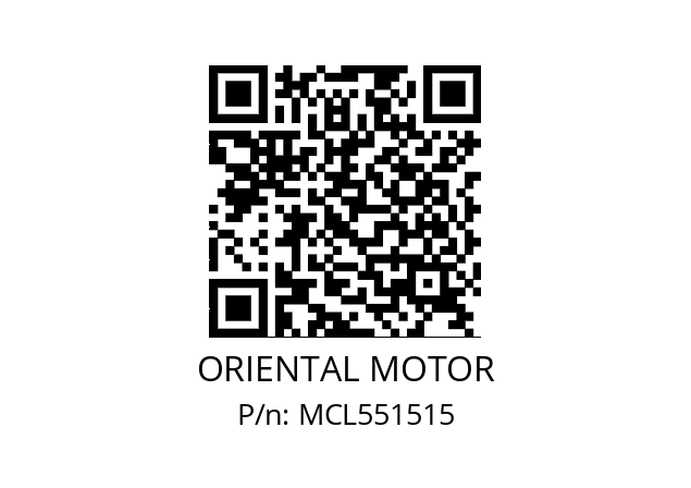   ORIENTAL MOTOR MCL551515