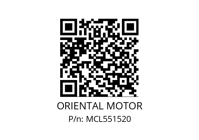   ORIENTAL MOTOR MCL551520