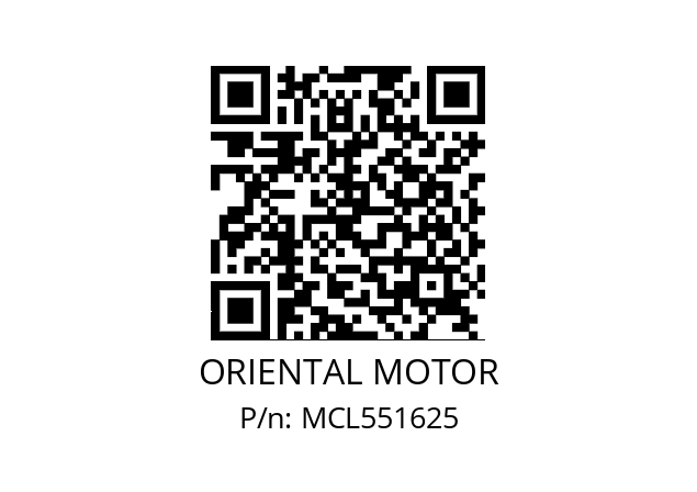   ORIENTAL MOTOR MCL551625