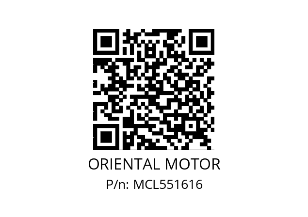   ORIENTAL MOTOR MCL551616