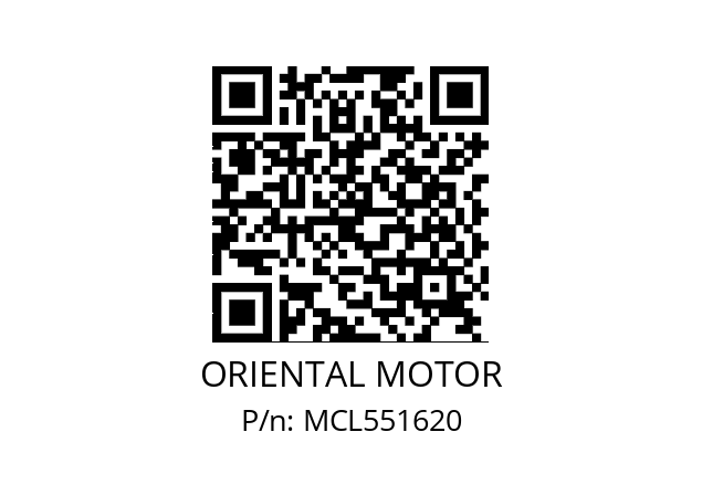   ORIENTAL MOTOR MCL551620