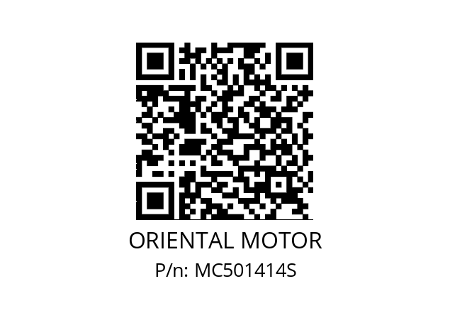   ORIENTAL MOTOR MC501414S