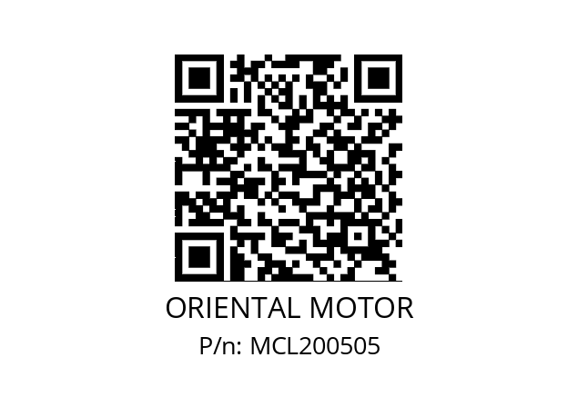   ORIENTAL MOTOR MCL200505