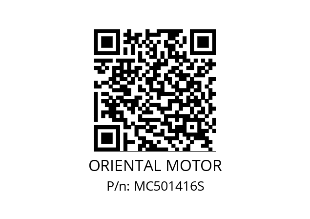   ORIENTAL MOTOR MC501416S