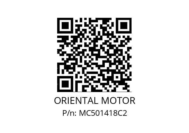   ORIENTAL MOTOR MC501418C2