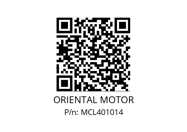   ORIENTAL MOTOR MCL401014