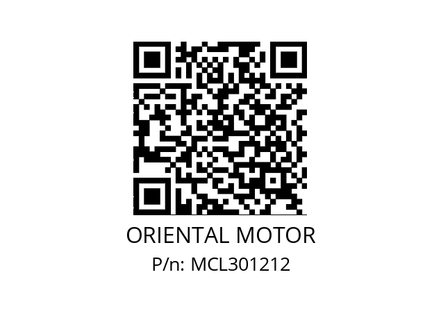   ORIENTAL MOTOR MCL301212