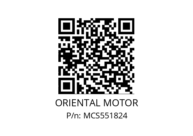   ORIENTAL MOTOR MCS551824