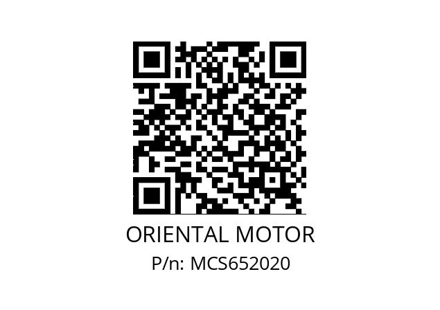   ORIENTAL MOTOR MCS652020