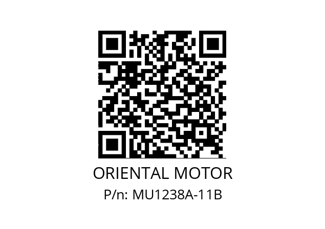   ORIENTAL MOTOR MU1238A-11B